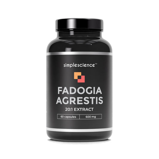 Fadogia agrestis 600mg simplescience 20:1 extract supplement 60 capsules benefits best supplement guide. Highest concentration. Andrew Huberman dosage. Front of bottle 