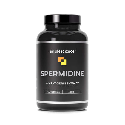 spermidine 5mg 500mg wheat germ extract david sinclair bryan johnson highest strength high strength longevity natural supplement simplescience